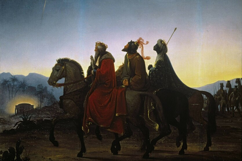 Ölgemälde der Heiligen Drei Könige