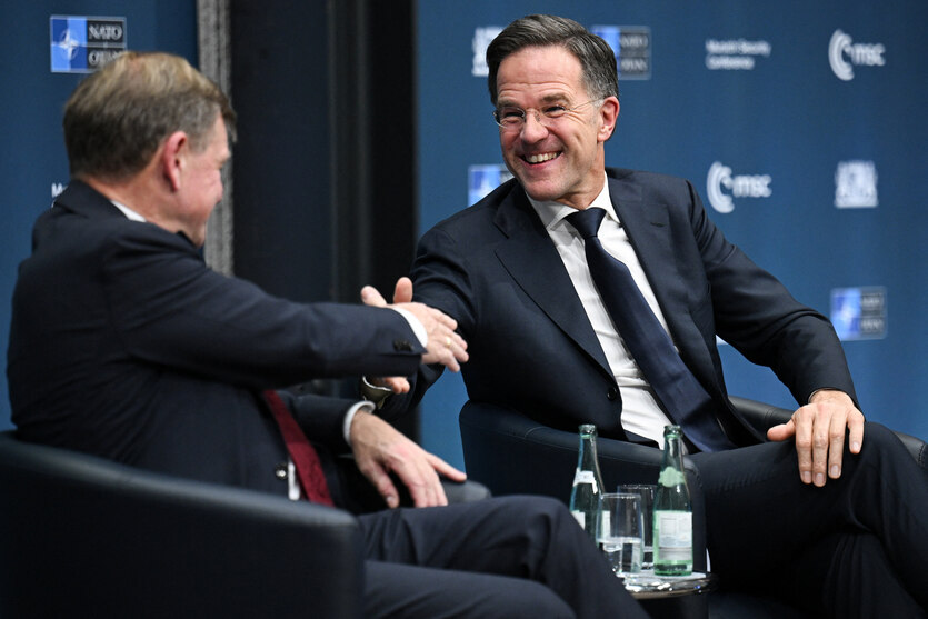 Nato-Generalsekretär Mark Rutte und Deutschlands Außenminister Johannes Wadephul