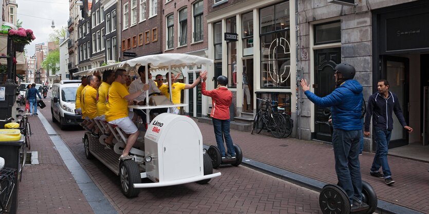 Straßenszene in Amsterdam