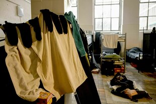 Räumlichkeiten der Notübernachtung der Berliner Kältehilfe der Caritas Räumlichkeiten der Notübernachtung der Berliner Kältehilfe der Caritas