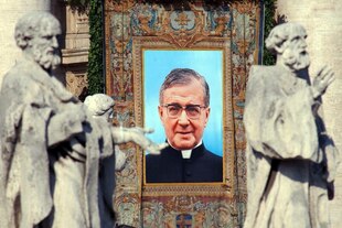 Bild von Opus Dei Gründer Jose Maria Escriva de Balaguer im Vatikan