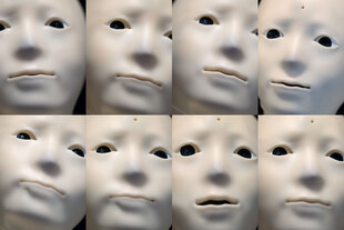 Gesichter eines Roboters