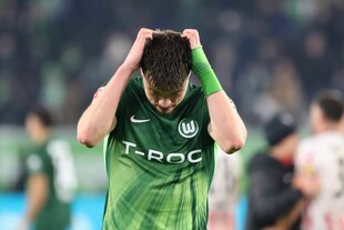 Triplepacker vom VfL Wolfsburg frustriert.