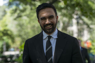 Zohran Mamdani auf dem Union Square in New York