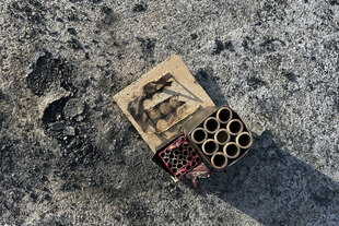 Abgebrannte Silvester-Böller