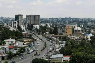Stadtansicht von Addis Abeba