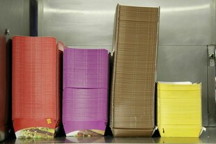 Gestapelte Pappschachteln