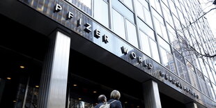 Der Firmensitz von Pfizer in New York