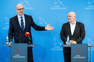 Dietmar Woidke und Robert Crumbach Dietmar Woidke und Robert Crumbach