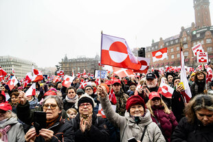 Demonstranten in Kopenhagen