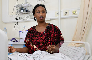 Barbara Kyagulanyi in Krankenhaus