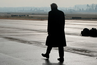 Silhouette des US-Präsidenten Donald Trump Silhouette des US-Präsidenten Donald Trump