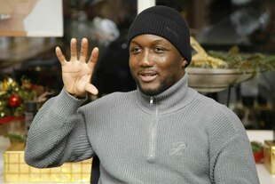 Abass Baraou bei einem Interview