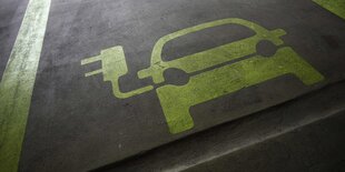 Parkplatz für Elektroautos