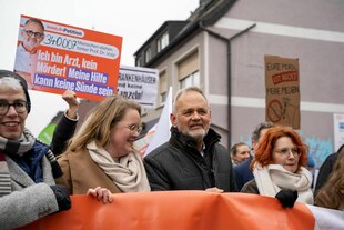 Demonstration in Hamm gegen Abtreibungsverbot