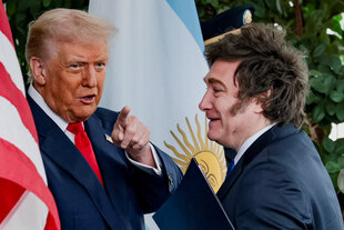 US-Präsident Trump und Argentiniens Präsident Milei im Weißen Haus