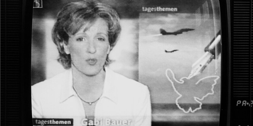 Standbild einer Tagesschau aus dem Jahr 1999