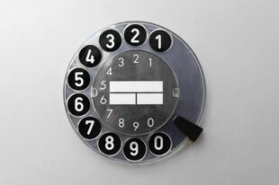 Doie Wählscheibe eines Telefons Doie Wählscheibe eines Telefons