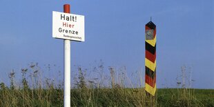 Ehemalige deutsch-deutsche Grenze bei Walkenried im Naturpark Harz.