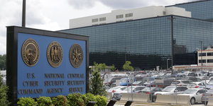 Die NSA-Zentrale samt Parkplätzen