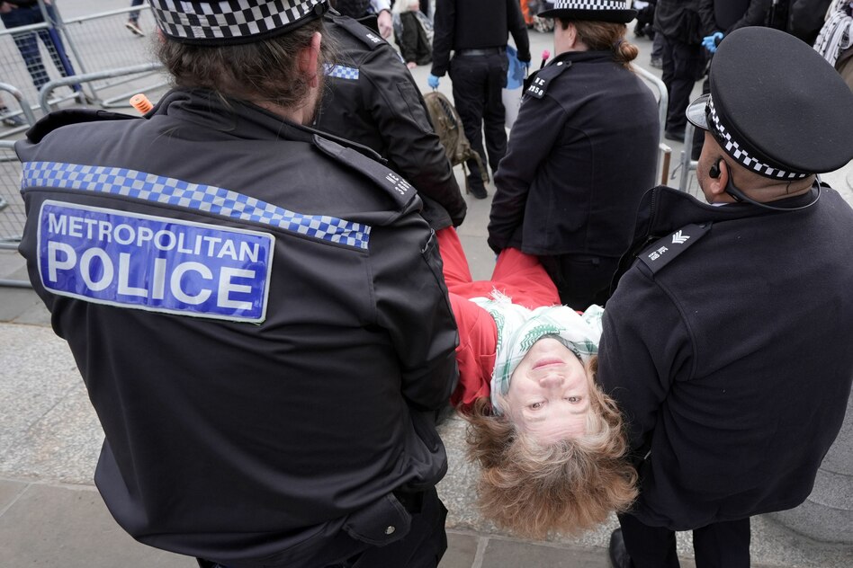 Protest in London: 523 Festnahmen bei Kundgebung für Palestine Action
