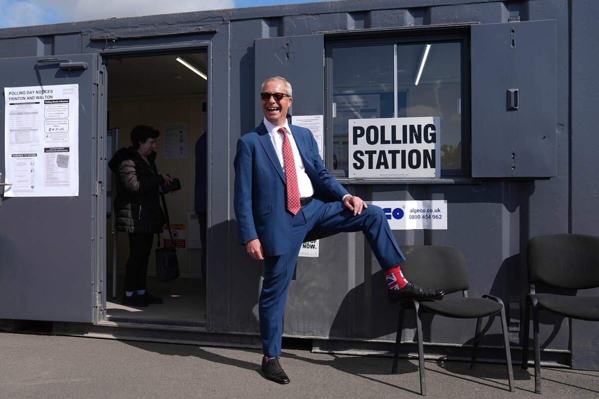 Superwahltag in Großbritannien: Große Zugewinne für Nigel Farages Rechtspopulisten