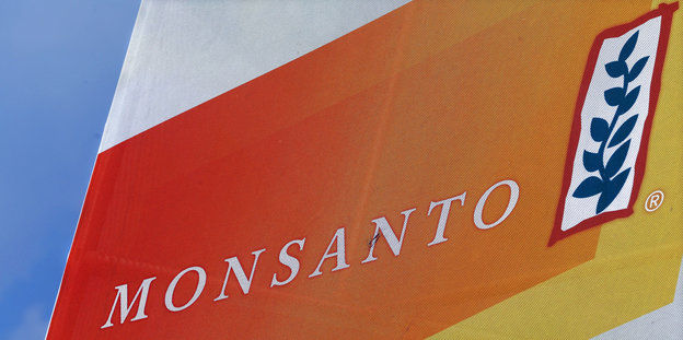 Das Logo des US-amerikanischen Saatgut-Konzerns Monsanto.
