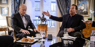 Arnold Schwarzenegger und Jerry Brown