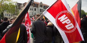 NPD-Kundgebung in Erfurt