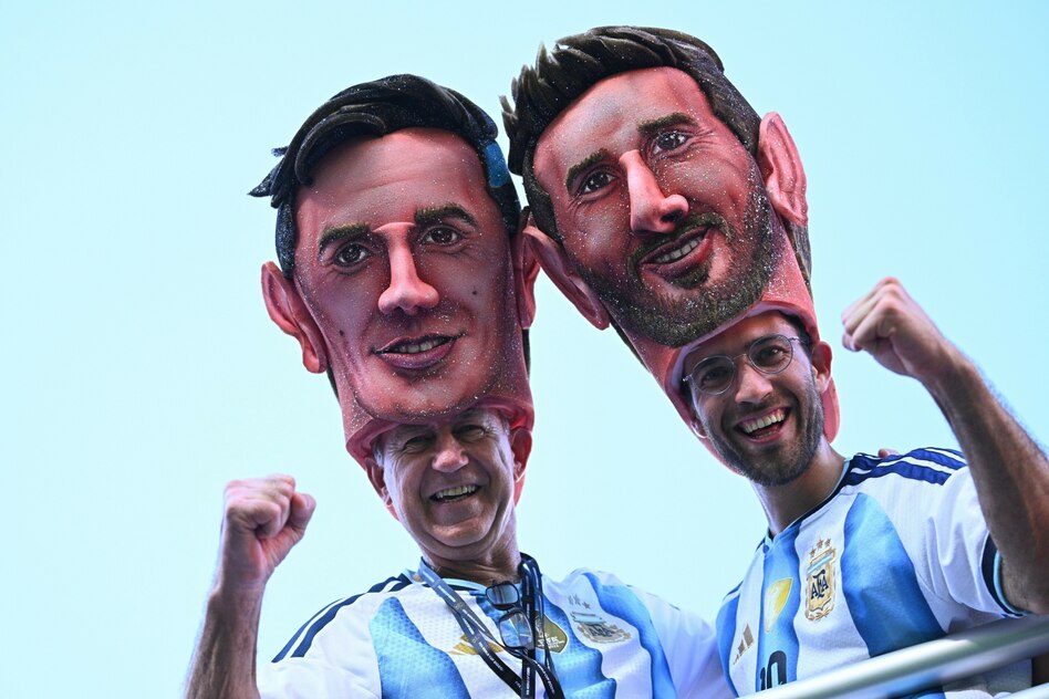 Fußballverrückte im US-Downtown: Alle wollen Messi sehen