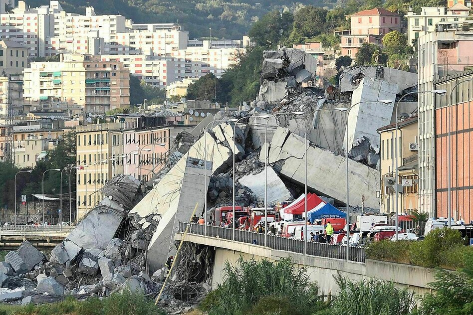 Einsturz der Morandi-Brücke in Genua: 12 Jahre Haft wegen Brückeneinsturz