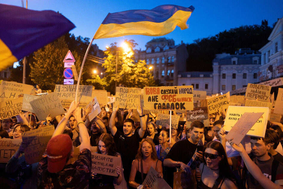 Proteste in der Ukraine: „Im Krieg, aber nicht für so einen Mist“