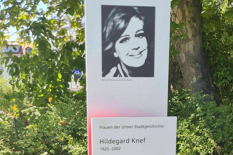Gedenksäule für Hildegard Knef in Ulm: In dieser Stadt war ich mal zuhaus