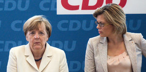 Angela Merkel und Julia Klöckner