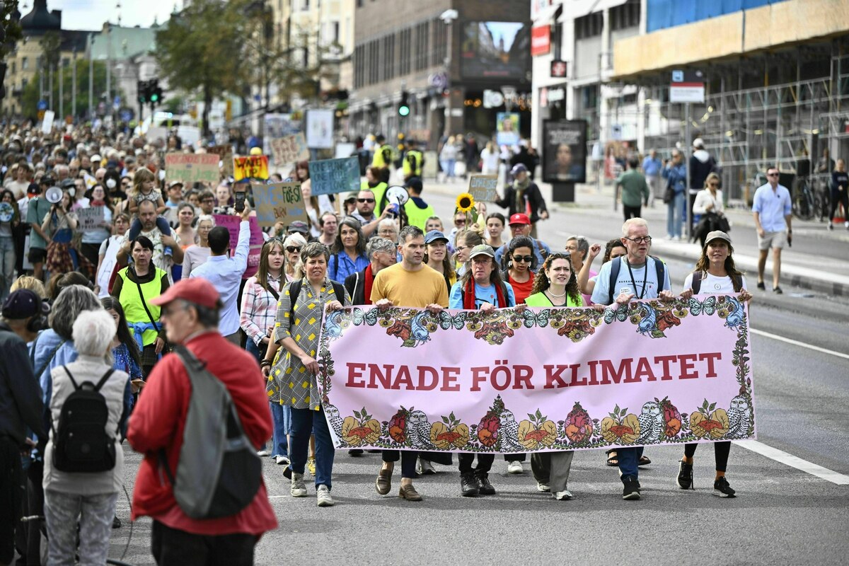 Klimaprotest vor Neuwahl in Schweden: 10.000 fordern mehr Klimaschutz