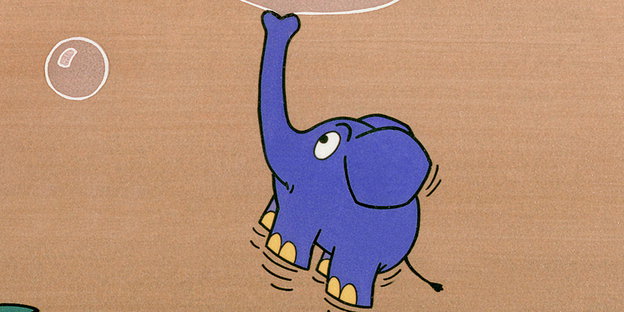 der blaue Elefant aus der Sendung mit der Maus