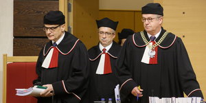 Drei Polnische Verfassungsrichter in Warschau