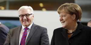 Steinmer und Merkel