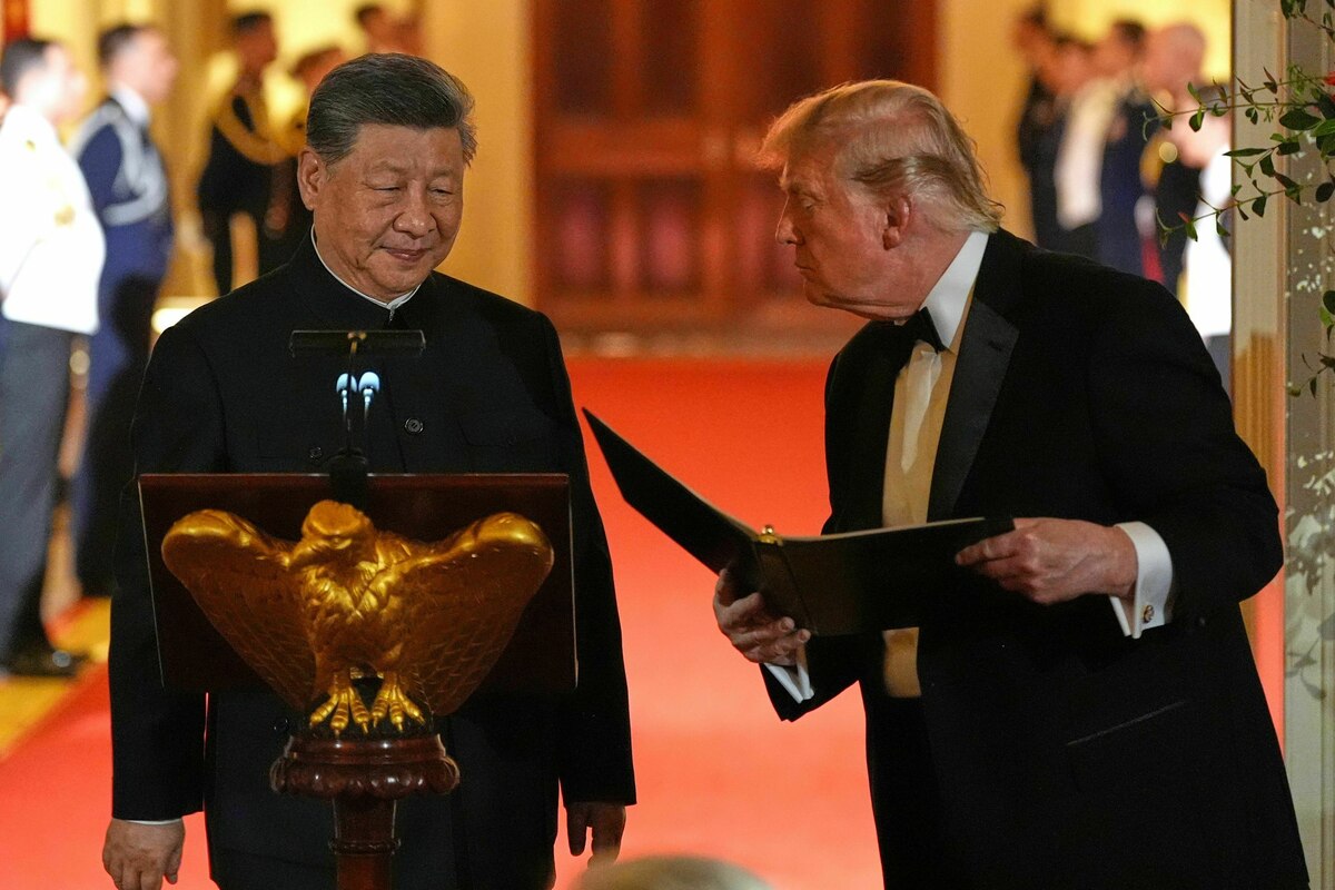 Trump and Xi meet at White House for summit with limited agreements