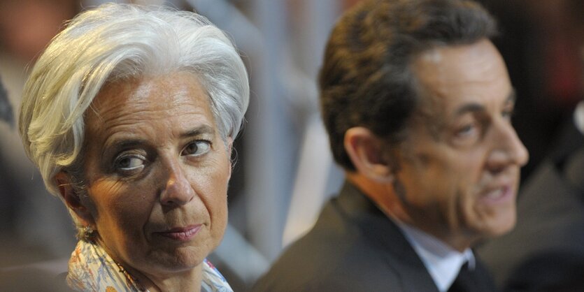 Christine Lagarde und Nicolas Sarkozy