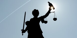 justitia, die Personifikation der Gerechtigkeit