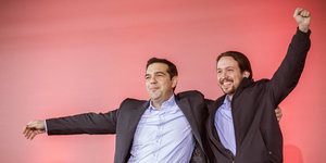 Alexis Tsipras und Pablo Iglesias