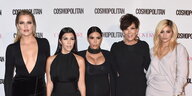Khloe, Kourtney und Kim Kardashian und Kris und Kylie Jenner