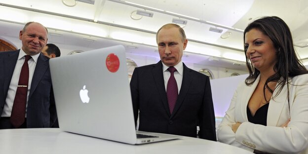 Wladimir Putin und Margarita Simonyan