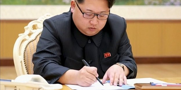 Kim Jong Un schreibt