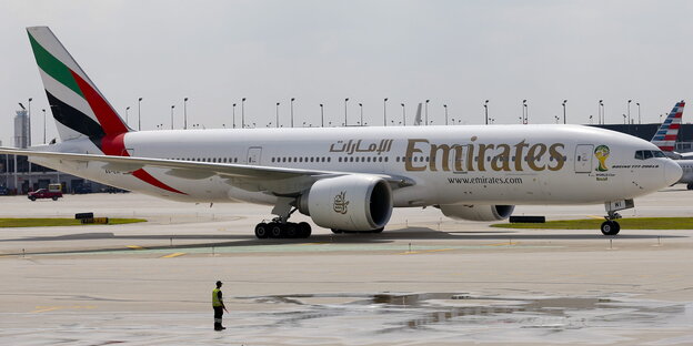 eine Boeing 777 der Emirates
