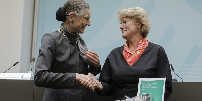 Ingeborg Berggreen-Merkel und Monika Gruetters