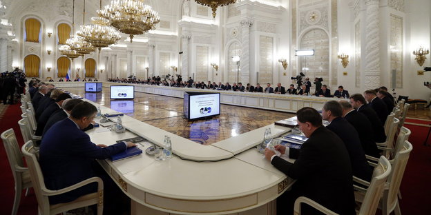 tzung der russischen Regierung zum Thema Bildung im vergangenen Dezember in Moskau.