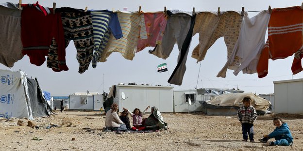 Flüchtlingslager Saatari in Jordanien