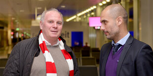 Uli Hoeneß und Pep Guardiola